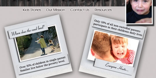 Left over kids website design mock up.